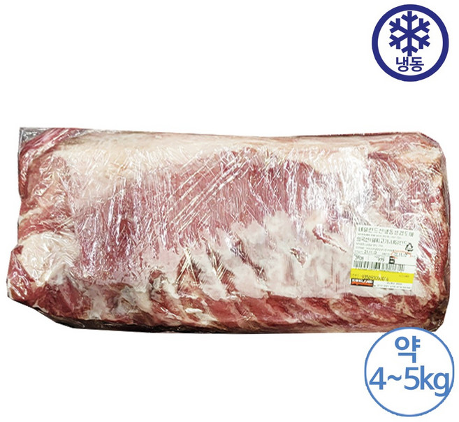 유럽산(네덜란드) 냉동 도매용 삼겹살 약 4~5kg전후, 1개, 4.5kg