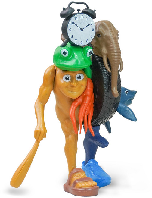 이탈리안 브레인롯 피규어 대형 조립 융합체 합체 블럭, 융합체A, 1개