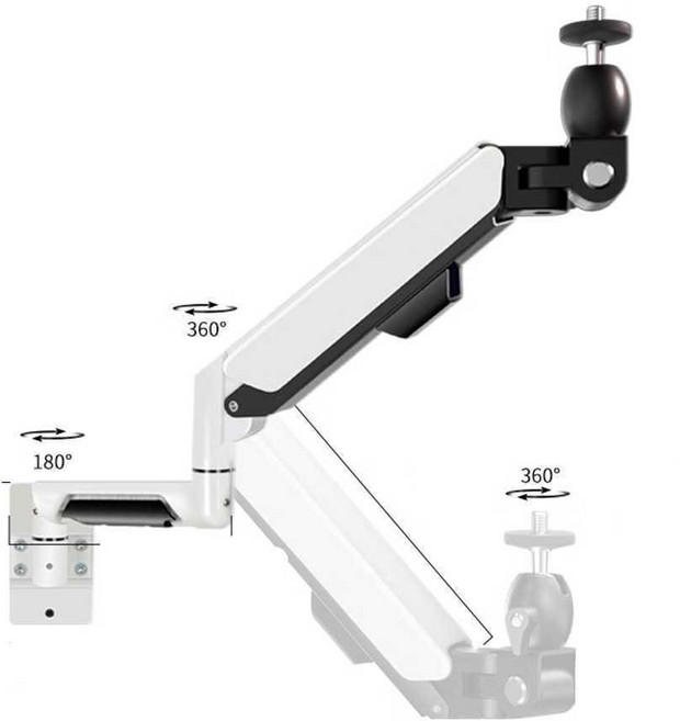 빔프로젝터 거치대 천장 관절형 선반 브라켓, [01] 벽걸이 레이저 팔 0-6kg