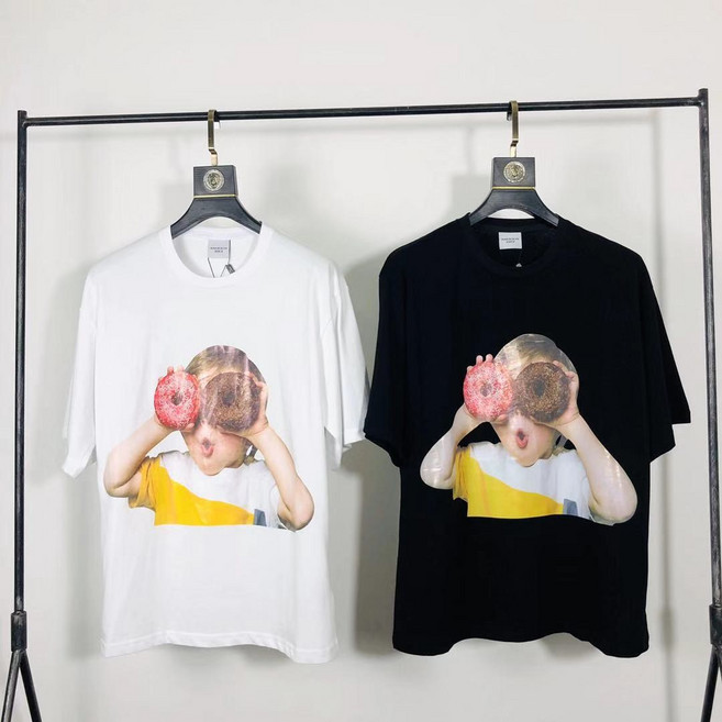 OEM 2020 여름 특대 느슨한 남성과 여성의 도넛 소년 프린트 티셔츠 3 캐주얼 셔츠