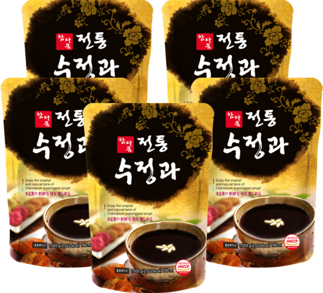 파낙스 참다음 전통수정과, 790ml, 5개