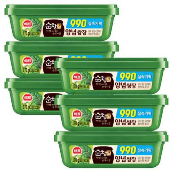 사조 해표 순창궁 990 쌈장 170g x 6개 / 장류