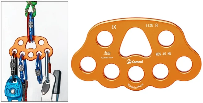 암벽 등반을 위한 알로메이저 리깅 플레이트 36KN 8홀 멀티 앵커 포인트 커넥터 기어, 05 M8-Piton