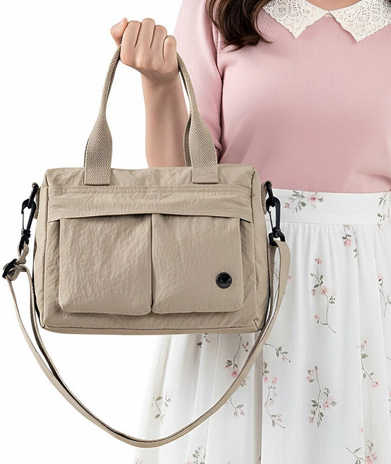 듀엘라 나일론 가벼운 여성 크로스백 경량 방수 캐주얼 여행 여자 데일리 크로스