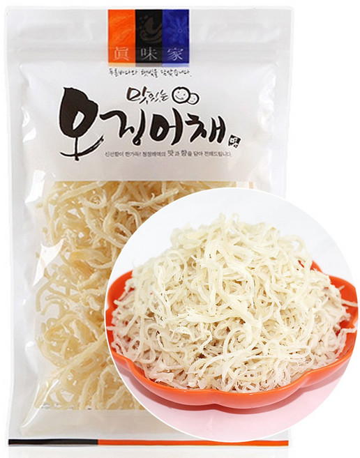 [가온애] 국내가공 백진미채, 350g, x1봉