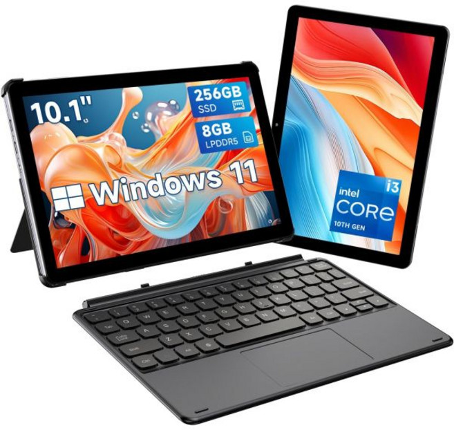CHUWI Hi10 X2 윈도우 태블릿 키보드 포함 10.1인치 인텔 코어 i3최대 3.9GHz 8GB 램 256GB SSD 11 WiFi 6 블루투스 5.3 듀얼 카메라 HD, CHUWI Hi10 X2 윈도우 태블릿 키보드 포함 1