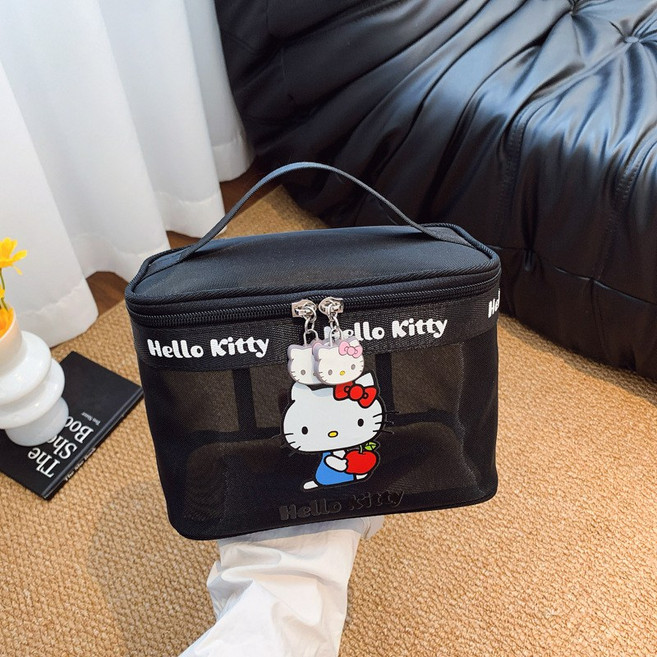 LOVEND 헬로키티 화장품파우치 메쉬 숄더백