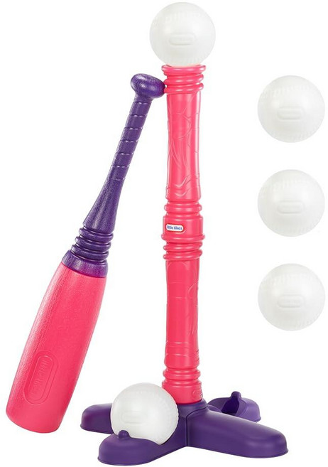 리틀타익스 야구놀이 & 야구공 5개 세트 핑크, 볼