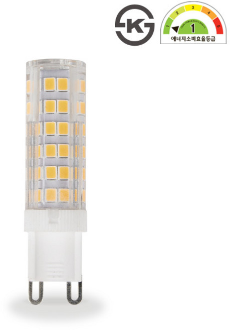 더쎈 LED 할로겐 G9 전구 4.2W 핀타입 꼬마전구, 3개, 전구색