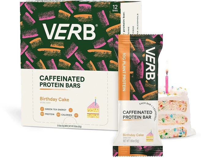 버브 단백질 바 초콜릿 칩 버터 10g 식물성 고단백 스낵 텐 프리 아침 식사 및 녹차 51g 12팩, 1 count Pack of 12, 416g - 쿠팡