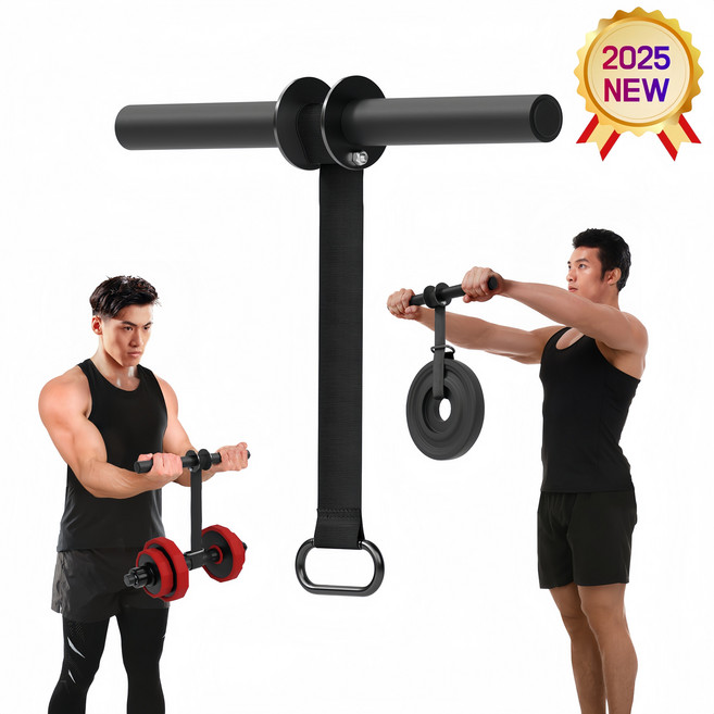 롤러형 손목 근력 강화기 전완근 운동 기구 팔뚝 근력 단련 2025 신제품, 1개, 검은색