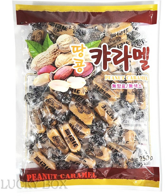 더식품 땅콩 캬라멜 250g 카라멜 캐러멜, 1개