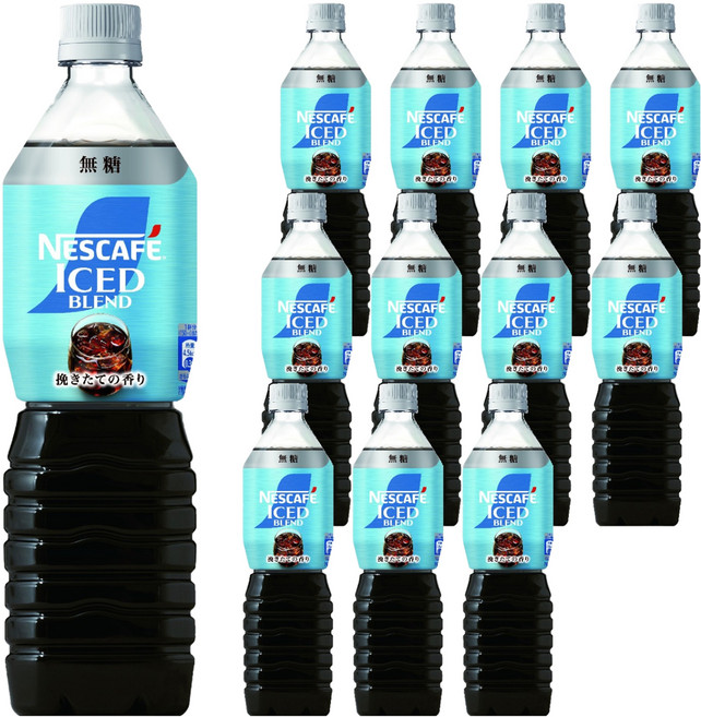 네스카페 아이스 블렌드 보틀 커피 갓 내린 향, 12개, 900ml