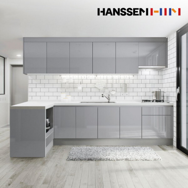 [한샘] 밀란 100 퓨어그레이(기본/ㅡ자/1.7-2.2m이하), 상세 설명 참조