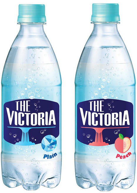 웅진 빅토리아 탄산수 플레인 + 복숭아, 500ml, 20개