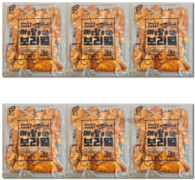 매콤달콤 보리멸, 6개, 70g