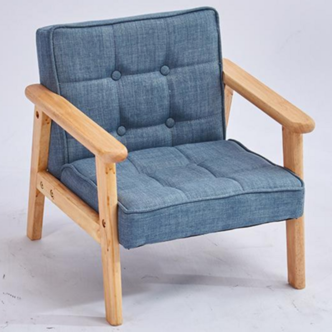 Mochae 유아소파 원목 어린이 쇼파 아기 소파 어린이의자 바른자세 유아 소파 프리미엄 쇼파 PU소파 소프트의자 1인/2인 소파 아기가구 아이 선물, 다크그레이