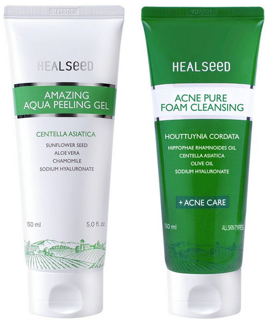 (깨끗한피부) 여드름폼클렌징 150 ml + 각질제거 필링젤 150 ml 세트, 1개, 150ml