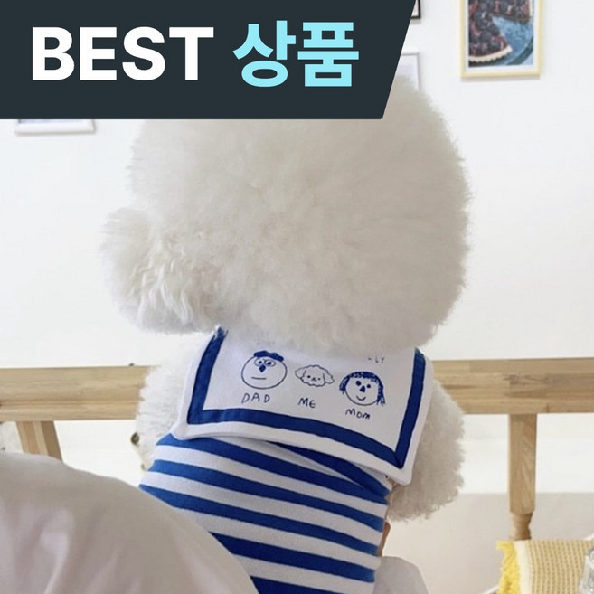 힙노트 강아지 고양이 민소매 티셔츠, 1개, 블루