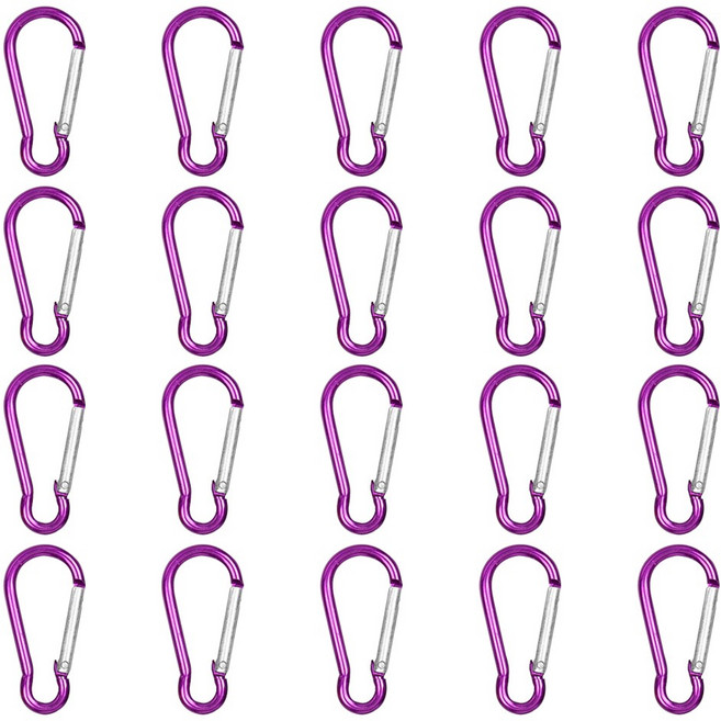 카라비너 B타입 2호, 20개, 바이올렛