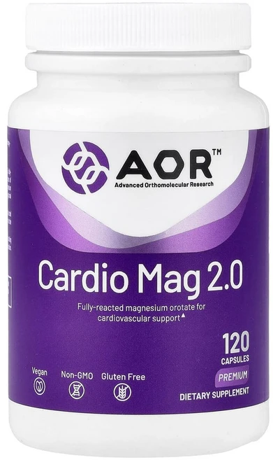 어드밴스드 올쏘몰레큘러 리서치 어드밴스드 Orthomolecular Research AOR 카디오 마그네슘 2.0 베지 캡슐 120정, 1개 - 쿠팡