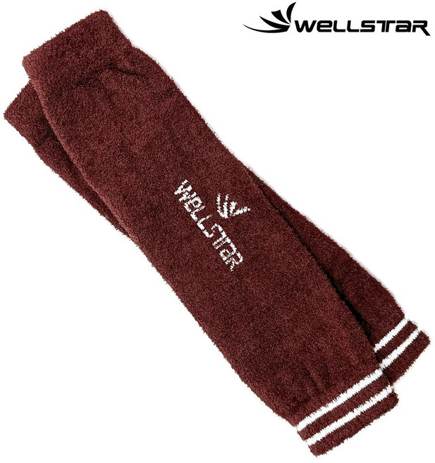 웰스타 기능성 방한발토시 남녀공용 레그워머 팔 다리, 브라운, 1개