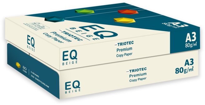 이큐 베이지 80g 에이쓰리 250매*5권 1250매 미색용지 A3미색용지 A3용지 EQ BEIGE 복사용지 복사지 책제본, 1박스, A3