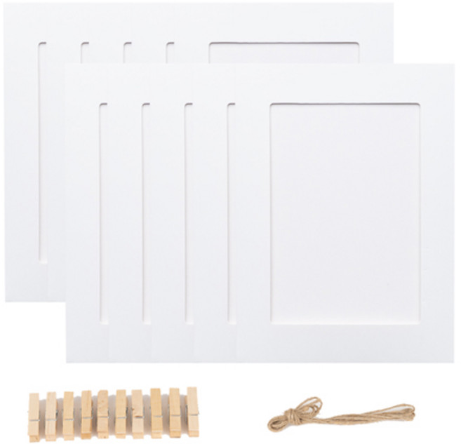 트렌드포유 사진관 무지 사진 종이액자 4x6 페이퍼프레임 3x5 호환 미니 종이프레임 종이액자프레임 페이퍼액자, 종이 액자 4 x 6 화이트 10P + 사은품