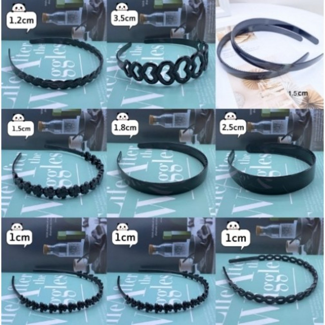 심플 헤어밴드 기본 머리띠 5개 1세트