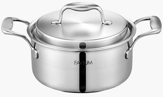 파비움 PN풍년 통5중 스테인리스 깊은 양수 냄비 20cm, 32.4 x 20 x 19.4 cm, 1개