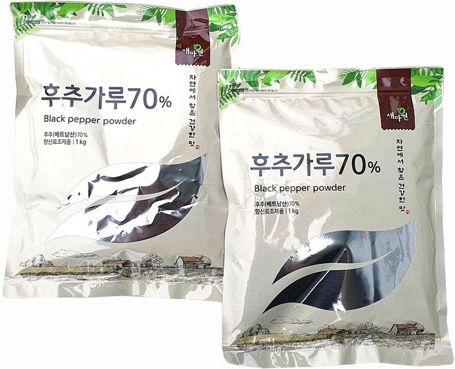 새마원 소연 후추가루 70% 업소용 후추 분말 파우더, 2개, 1kg