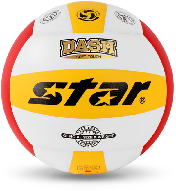 스타 배구공 대시 칼라 5호 /학교체육/신형, VB475, 1개