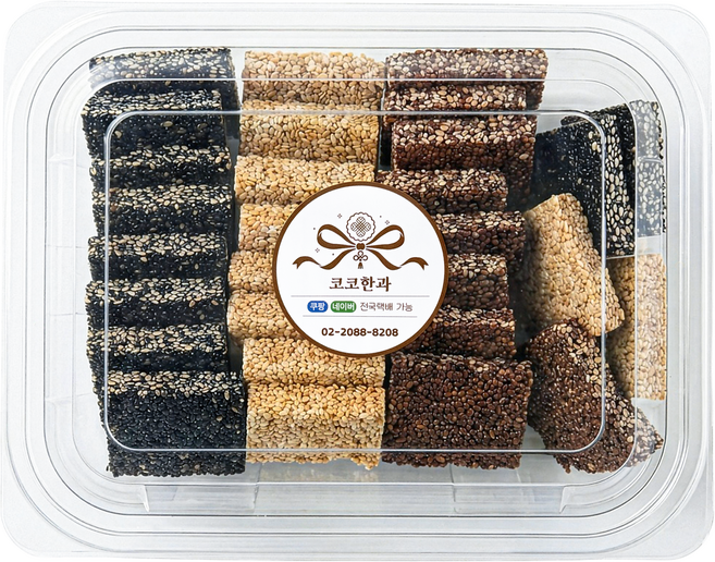 코코한과 수제 혼합 3가지맛 330g 1kg 깨강정 (검정깨 참깨 들깨 ), 1개