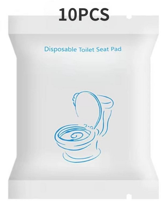 일회용 변기 커버 방수 부직포 여행 호텔 욕실 독립 포장 시트 쿠션, 02 10PCS