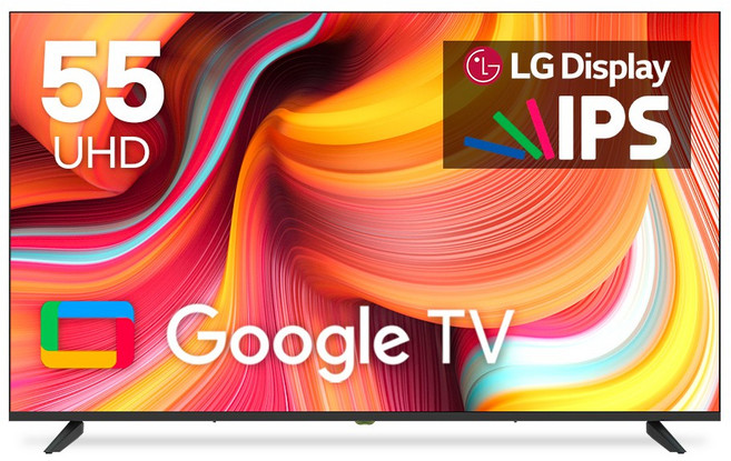 10년AS보장 26년형 4K 아바 스마트 PRO 구글TV 139cm(55인치) LG IPS UHD 1등급, 고객직접설치, 스탠드형, 자가설치, 55인치
