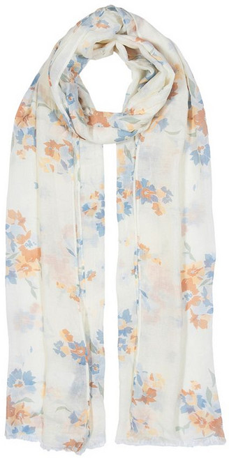 Lauren Ralph Floral Crinkled Wrap Scarf 307541