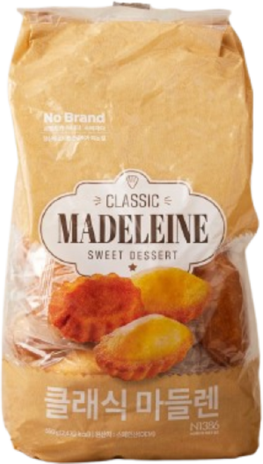 노브랜드 클래식 마들렌, 3개, 550g