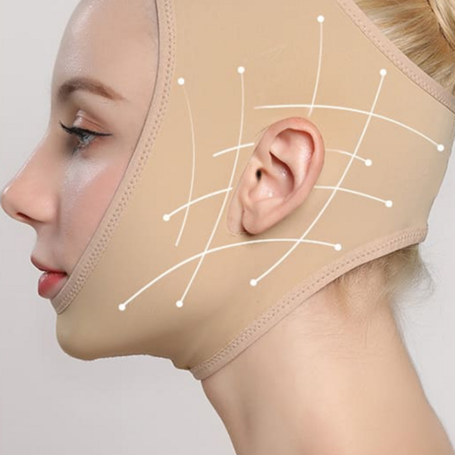 얼굴비대칭교정 주걱턱교정 사각턱교정 볼처짐리프팅 불독살리프팅 안면거상밴드, 1개, 스킨라지