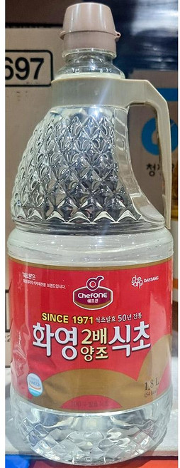 쉐프원 2배 양조 식초 화영 1.8L 조미료, 1개