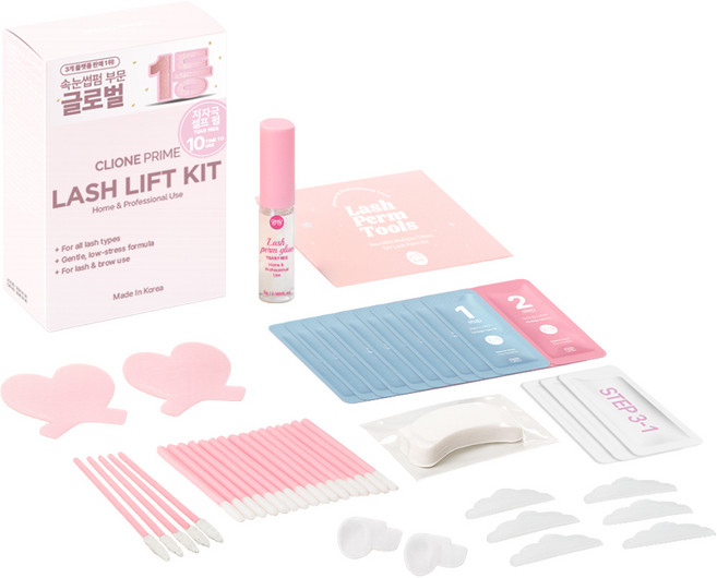 클리오네 비건 셀프속눈썹펌 10회분 세트, 10회세트, 1개