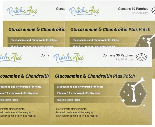 패치에이드 글루코사민 & 콘드로이친 플러스 패치 PatchAid Glucosamine & Chondroitin Plus Patch 30정, 4개 - 쿠팡