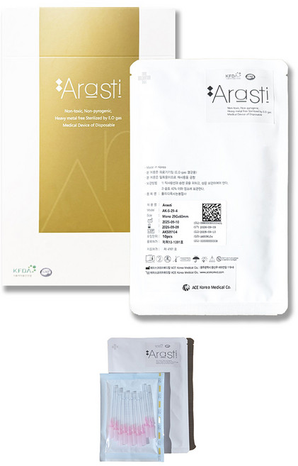 아라스티 모노 매선침 29G x 60mm 10팩(100개입), 100개