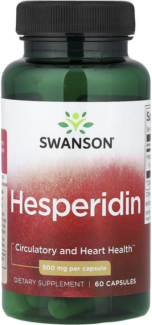 가을이벤트 Swanson 헤스페리딘 500mg 캡슐 60정 특별한할인, Swanson헤스페리딘500mg캡슐60정, 1개