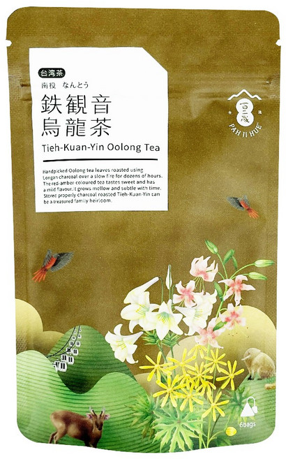 南投鐵觀音烏龍茶茶包 炭焙慢火細焙 琥珀色茶湯 口感溫潤甘甜 送禮自用, 2mg, 1個, 6個裝