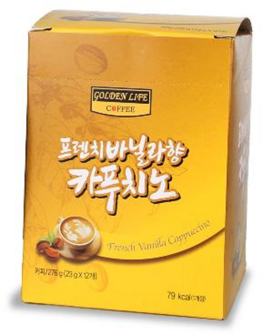 프렌치바닐라향카푸치노 12포 믹스커피, 12개입, 1개