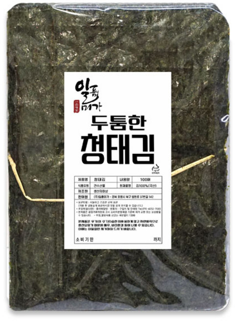 썸앤썸 두툼한 완도 청태김 100장, 1개, 300g
