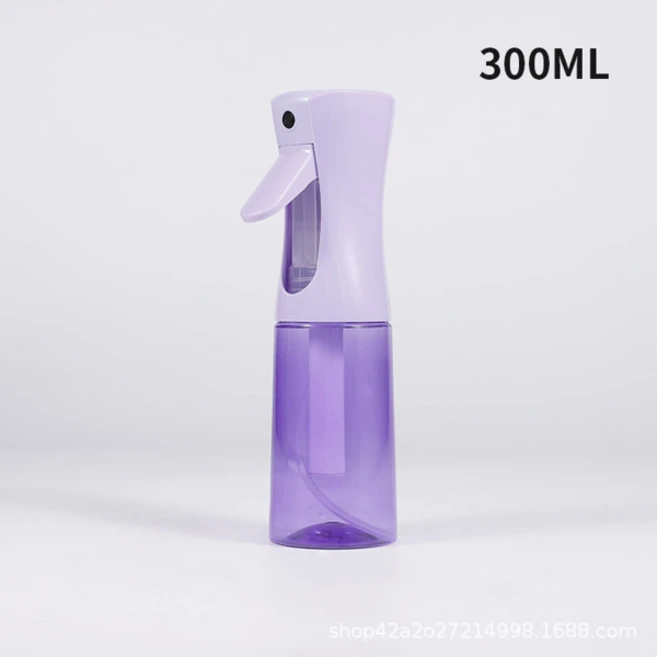 미용 스프레이 병 오일 정원 식물 리필 가능한 연속 미스트 분무기 플라스틱 용기 200 ml 300ml, 06 Purple B 300ml, 1개 - 쿠팡