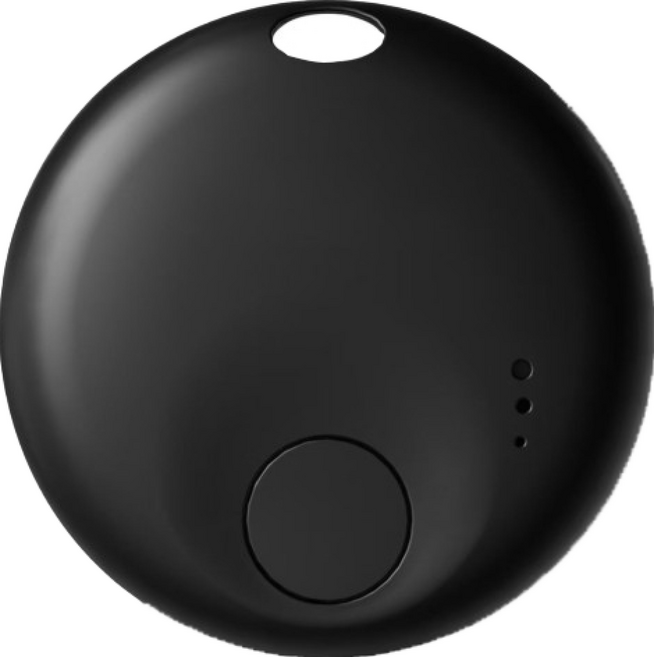 藍牙定位防丟器 寵物追蹤器 適用蘋果iOS設備, 1個, 黑色
