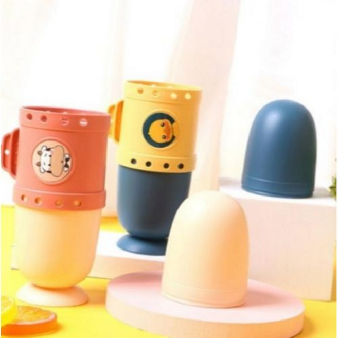 잠수함모양 캠핑 치솔 통 치약 여행 칫솔케이스, 핑크 YY001231, 1개