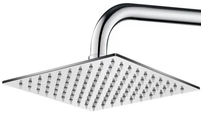 바이이레 고수압 해바라기 샤워기헤드, 사각 실버, 1개